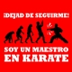 Dejad de seguirme Soy un maestro en karate