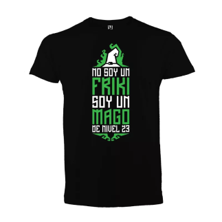 Camiseta: No soy friki soy mago