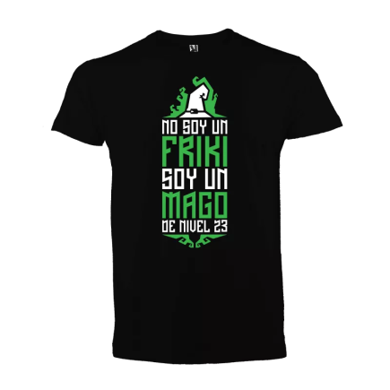 Camiseta: No soy friki soy mago