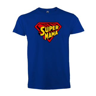 camiseta: Súper mamá azul