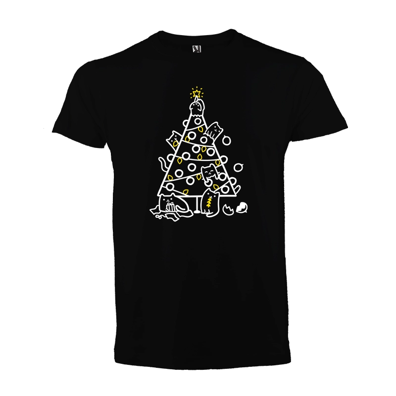 Camiseta: Navidades gatunas