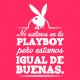 No salimos en la playboy