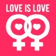 Love is Love - Simbolo Lesb