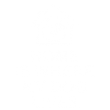 Home is where my dog lives - Blanco