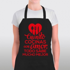 Cuando cocinas con amor - Rojo