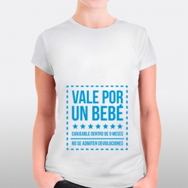 Vale por un bebé - azul